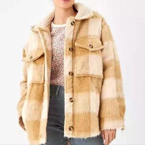 ❄️WINTER SALE❄️American Eagle AE Women's Terry Lined Tartan Coat